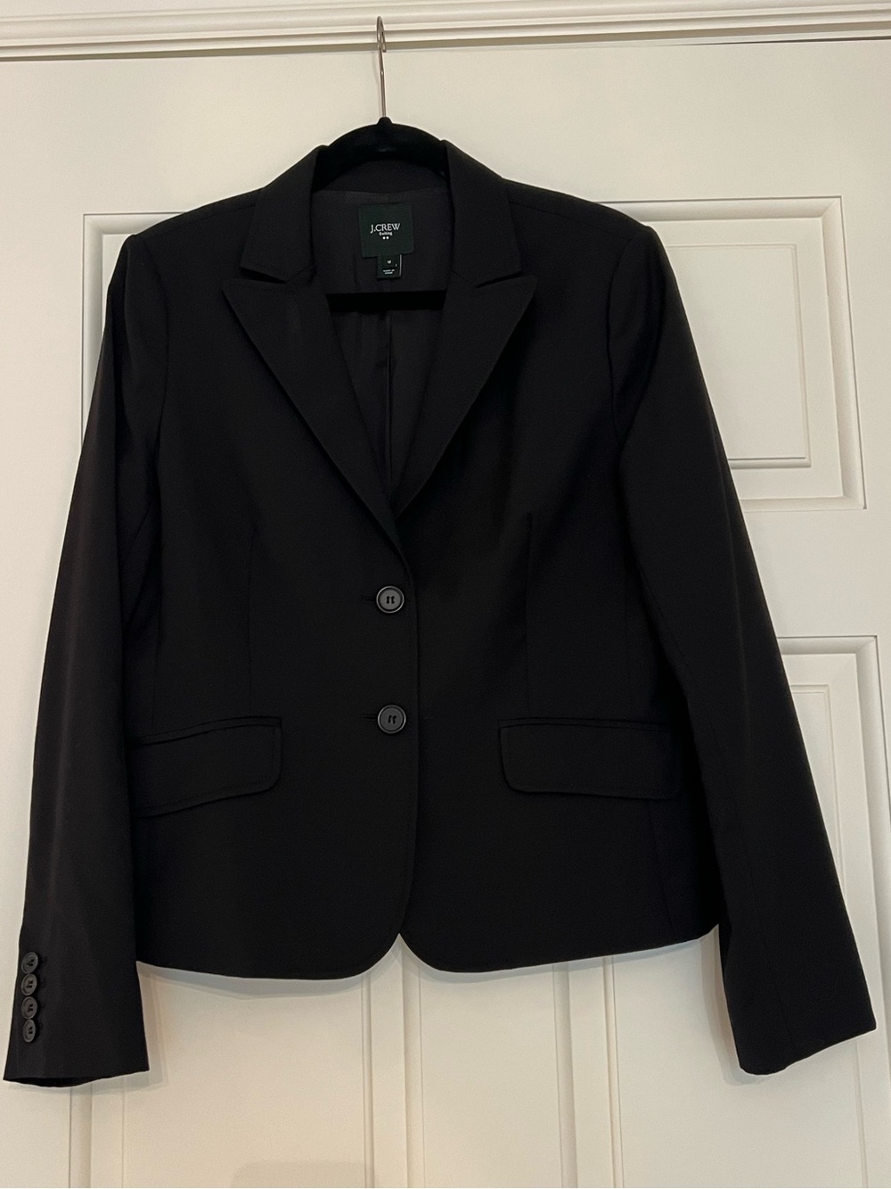 J Crew Black Suiting Blazer